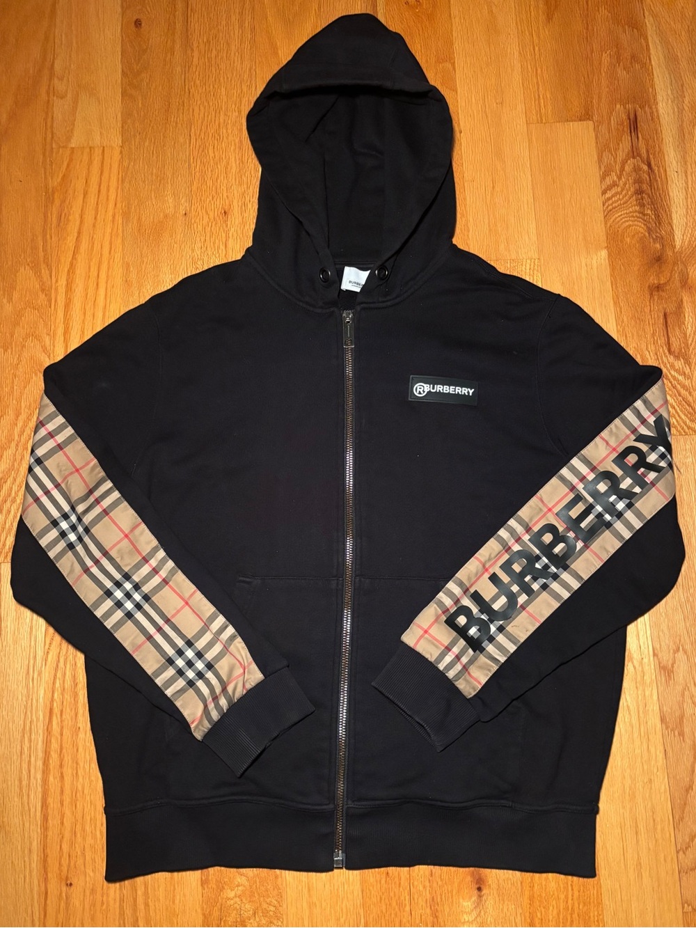 Burberry Somerton Runway Tan Zip Up Hoodie 🔥